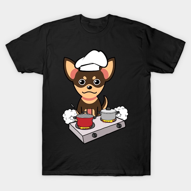 Cute small dog is cooking T-Shirt by Pet Station